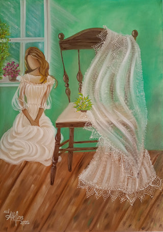 Alexandra Lins Painting 50x70cm Silêncio que fala