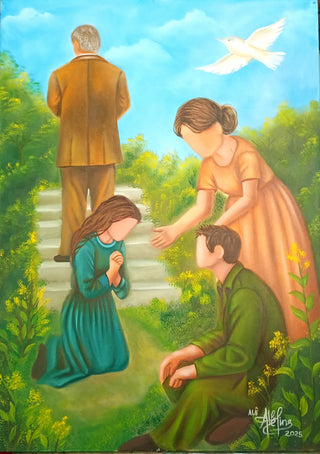 Alexandra Lins Painting 50x70cm Você não está só