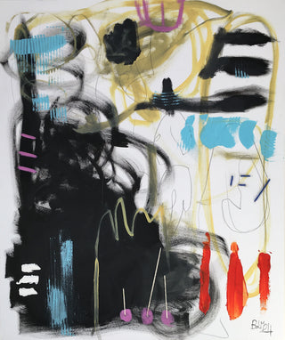 Barbara D’Angelo Månsson Painting 100x100cm Memorie Sospese