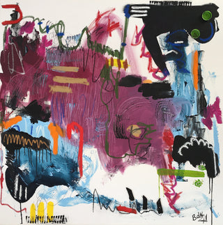 Barbara D’Angelo Månsson Painting 100x100cm Prospettive Vaganti