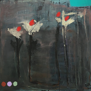 Barbara D’Angelo Månsson Painting 80x80cm Fioritura