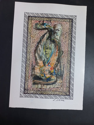 Constantino Leon Painting 48x33cm Untitled