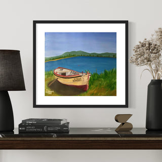 Débora Gonçalves Painting 40x48cm Cais da Marina do Rosário