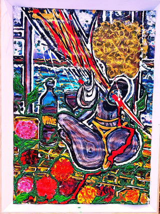 Eric Schloss Painting 45x60cm PERIERE DE PUMICITE SAUVAGE