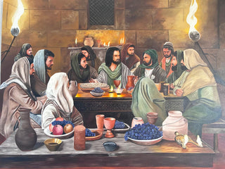 Gilberto Jorge Filho Painting 120x100cm Santa ceia