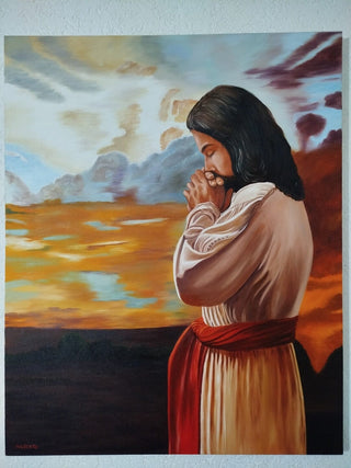 Gilberto Jorge Filho Painting 80x100cm Jesus orando
