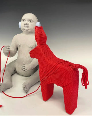 Me and the red rope donkey