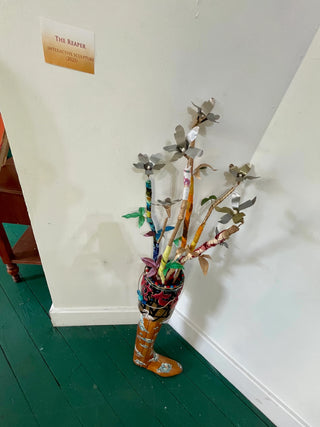 The Reaper made with recycled materials