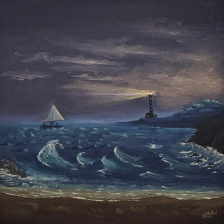 The sailboat and the lighthouse (O veleiro e o farol)