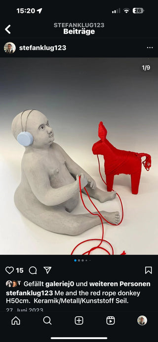 Me and the red rope donkey