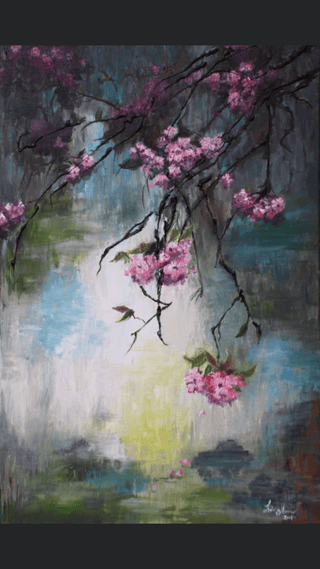 Lavinia Marin Painting 50x70cm The waterfall