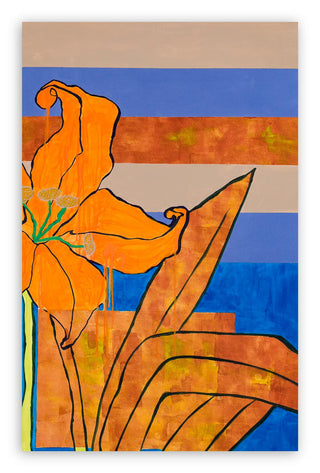 Mara Bonofiglio Painting 116x90cm Fireworks Garden