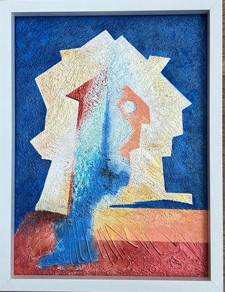 Rada Aragizade Painting 33x43cm Blue House of Emotions