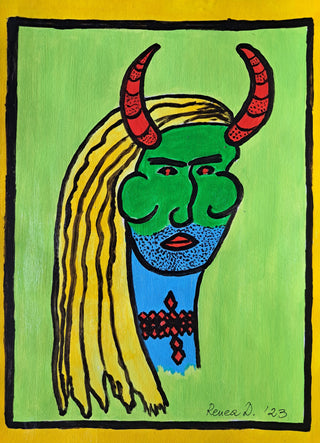 Renea Dizdarevic Painting 25x35cm Alpha female 2