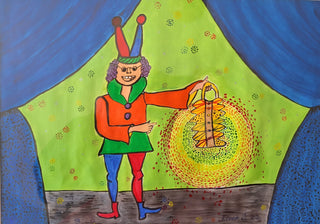 Renea Dizdarevic Painting 25x35cm At the circus