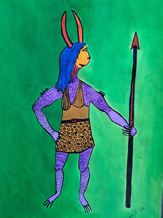 Renea Dizdarevic Painting 35x50cm Alpha female 1
