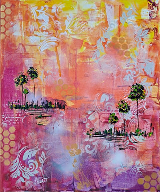 Simona Painting 46x55cm Abstract landscape