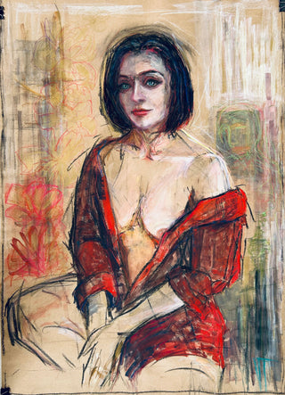 Viktoriia Taraban Painting 60x83cm Red and Tender
