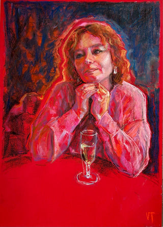 Viktoriia Taraban Painting 70x50cm Lady in red
